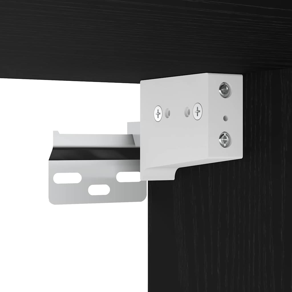 Hængeskab Sort eg 30 x 29,5 x 60 cm Konstrueret træ
