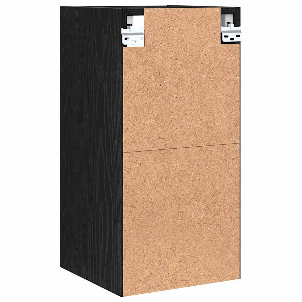 Hængeskab Sort eg 30 x 29,5 x 60 cm Konstrueret træ