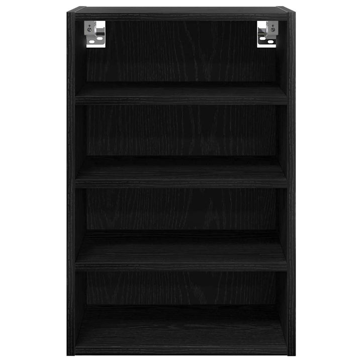Hængeskab med hylde Sort eg 40 x 29,5 x 60 cm Konstrueret træ