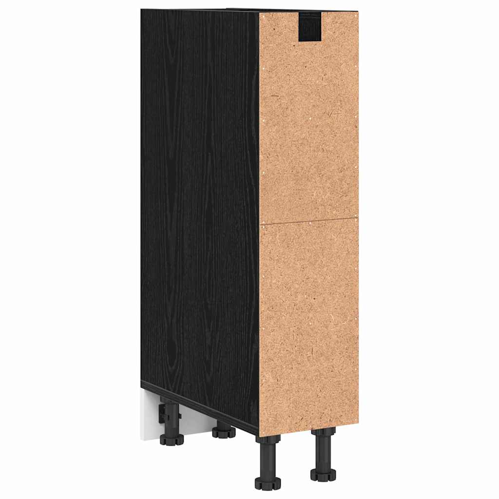 Køkken base kabinet Sort eg 20 x 44,5 x 81,5 cm Konstrueret træ