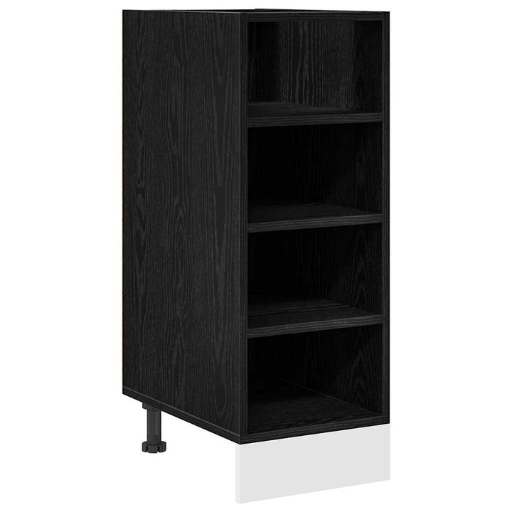 Køkken base kabinet Sort eg 30 x 44,5 x 81,5 cm Konstrueret træ