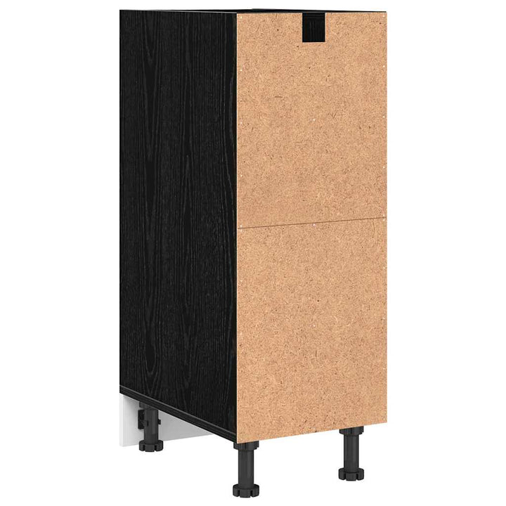 Køkken base kabinet Sort eg 30 x 44,5 x 81,5 cm Konstrueret træ