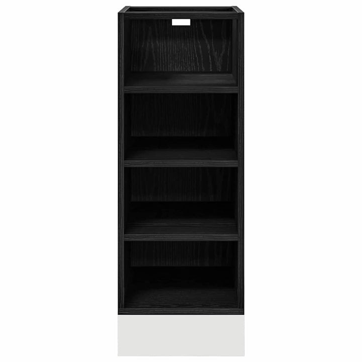Køkken base kabinet Sort eg 30 x 44,5 x 81,5 cm Konstrueret træ