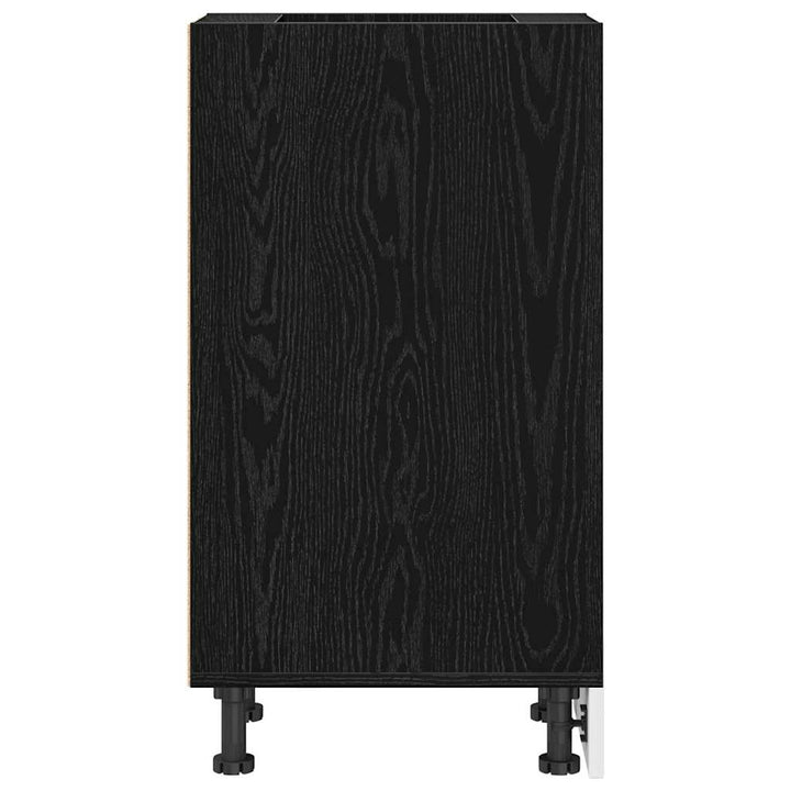 Køkken base kabinet Sort eg 30 x 44,5 x 81,5 cm Konstrueret træ