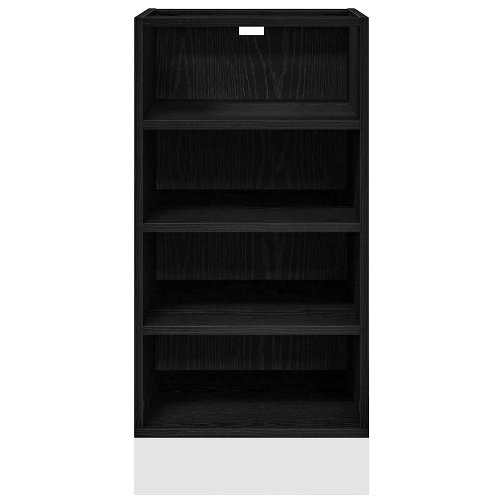 Køkken base kabinet Sort eg 40 x 44,5 x 81,5 cm Konstrueret træ