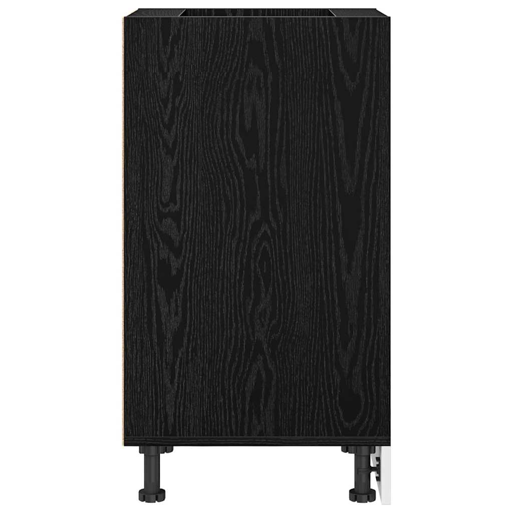 Køkken base kabinet Sort eg 40 x 44,5 x 81,5 cm Konstrueret træ