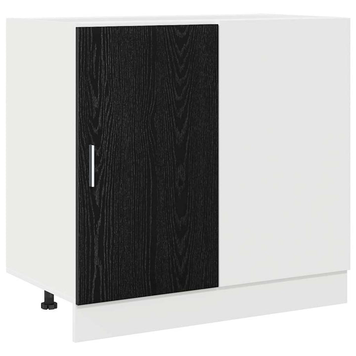 Køkken Hjørne Base Skab med dør Sort eg 86 x 46 x 81,5 cm