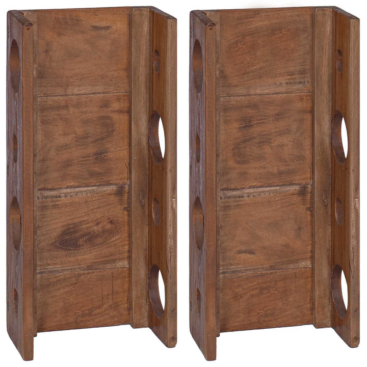 Hylde Brun 24 x 13 x 54 cm Massiv Mahogni