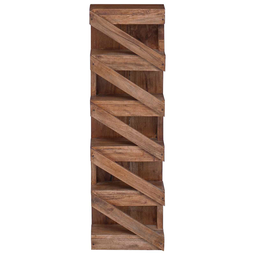 Vinfad Naturfarvet 24 x 14 x 80 cm Massiv Mahogni