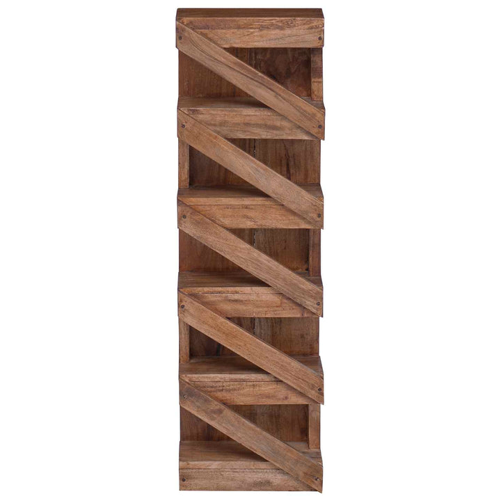 Vinfad Naturfarvet 24 x 14 x 80 cm Massiv Mahogni