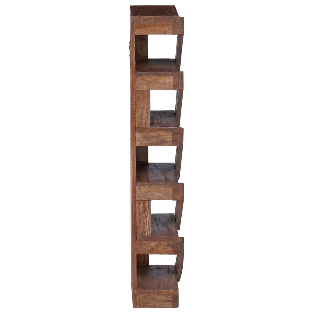 Vinfad Naturfarvet 24 x 14 x 80 cm Massiv Mahogni
