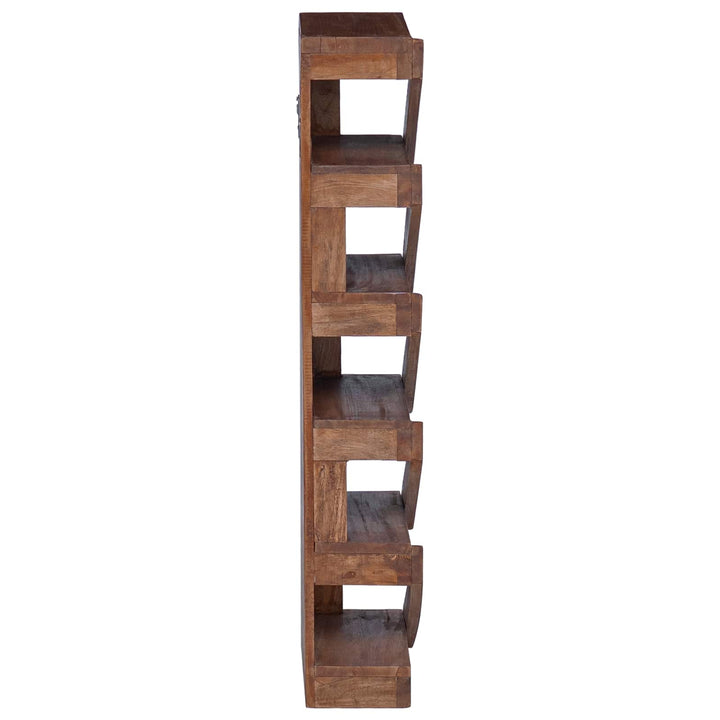Vinfad Naturfarvet 24 x 14 x 80 cm Massiv Mahogni