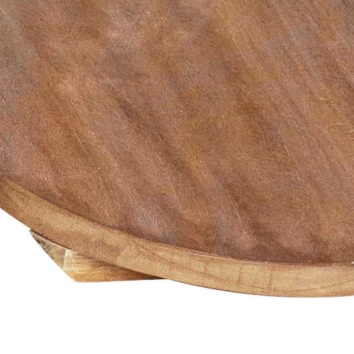 Plante Stool 3 stk. Naturfarvet 29 x 29 x 3,5 cm Mahogni Træ