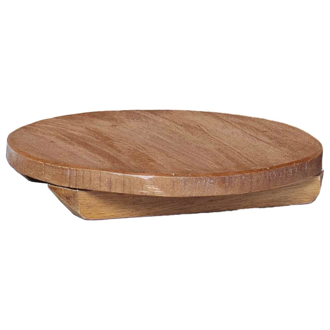 Plante Stool 3 stk. Naturfarvet 29 x 29 x 3,5 cm Mahogni Træ