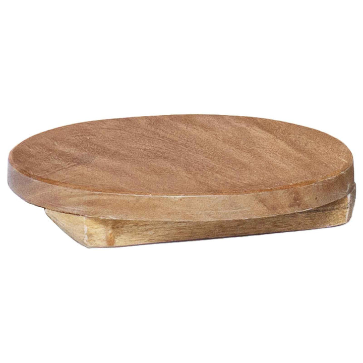 Plante Stool 3 stk. Naturfarvet 29 x 29 x 3,5 cm Mahogni Træ