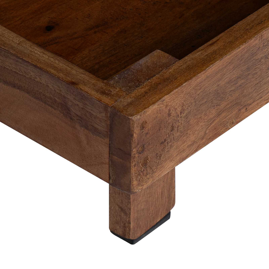 Planteholder 3 stk. Brun 35 x 35 x 12 cm Mahogni Træ
