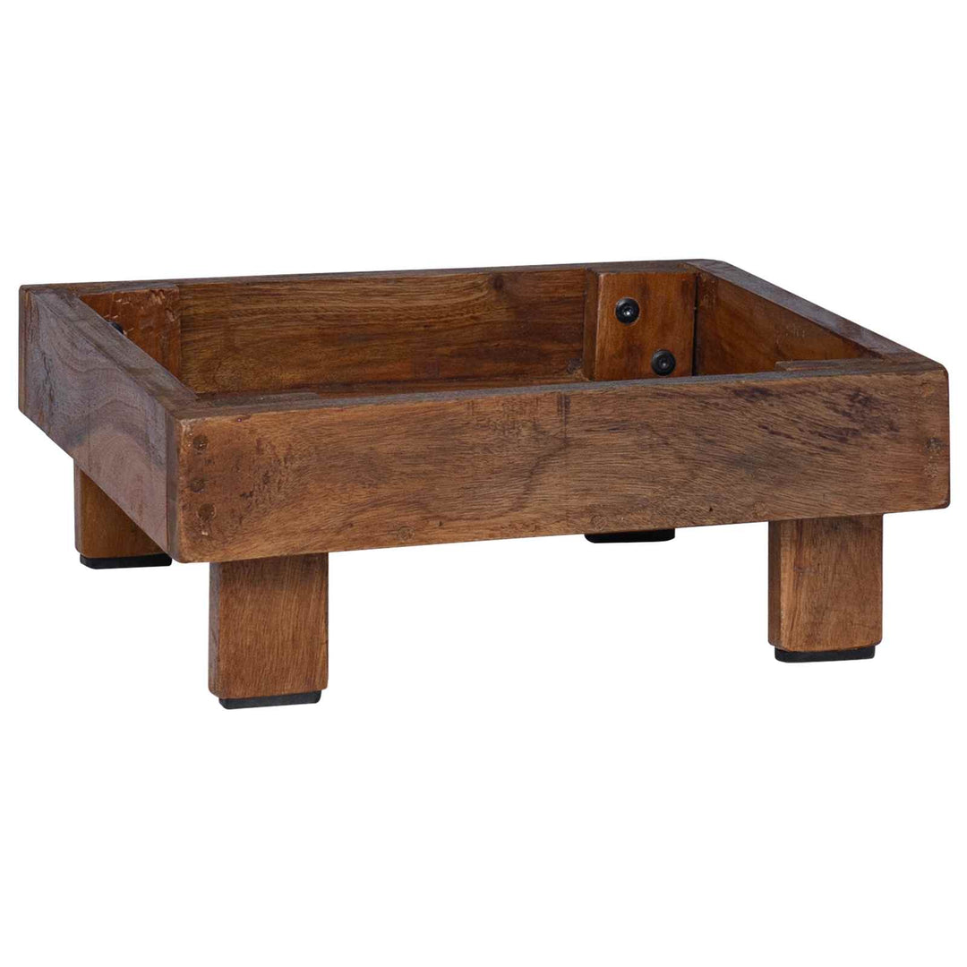 Planteholder 3 stk. Brun 35 x 35 x 12 cm Mahogni Træ