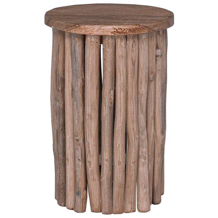 Taburet Naturfarvet 30 x 30 x 45 cm Massiv Teaktræ
