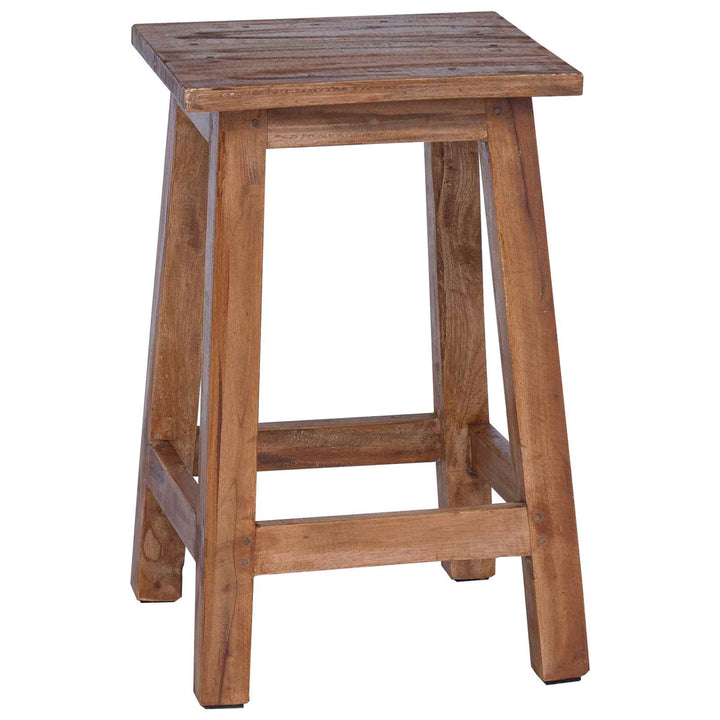 Taburet Naturfarvet 30 x 30 x 47 cm Mahogni Træ