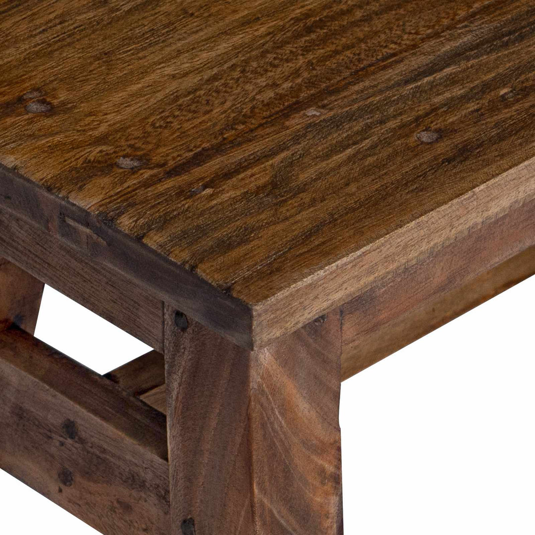 Taburet Naturfarvet 30 x 20 x 20 cm Mahogni Træ