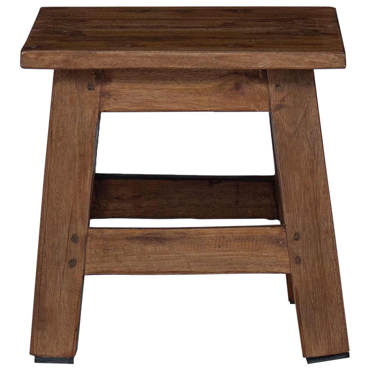 Taburet Naturfarvet 26 x 26 x 26 cm Mahogni Træ