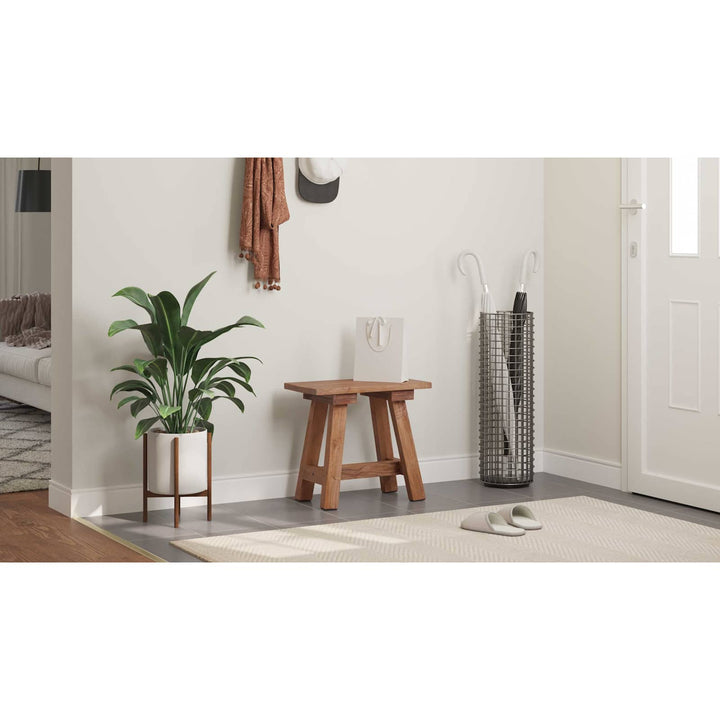 bænk Naturfarvet 50,5 x 25 x 47,5 cm Massivt mahognitræ