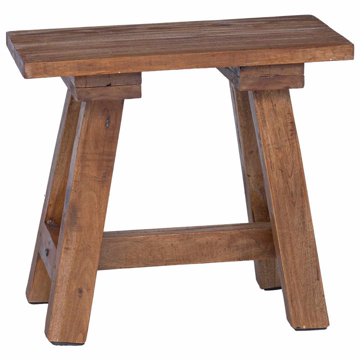 bænk Naturfarvet 50,5 x 25 x 47,5 cm Massivt mahognitræ