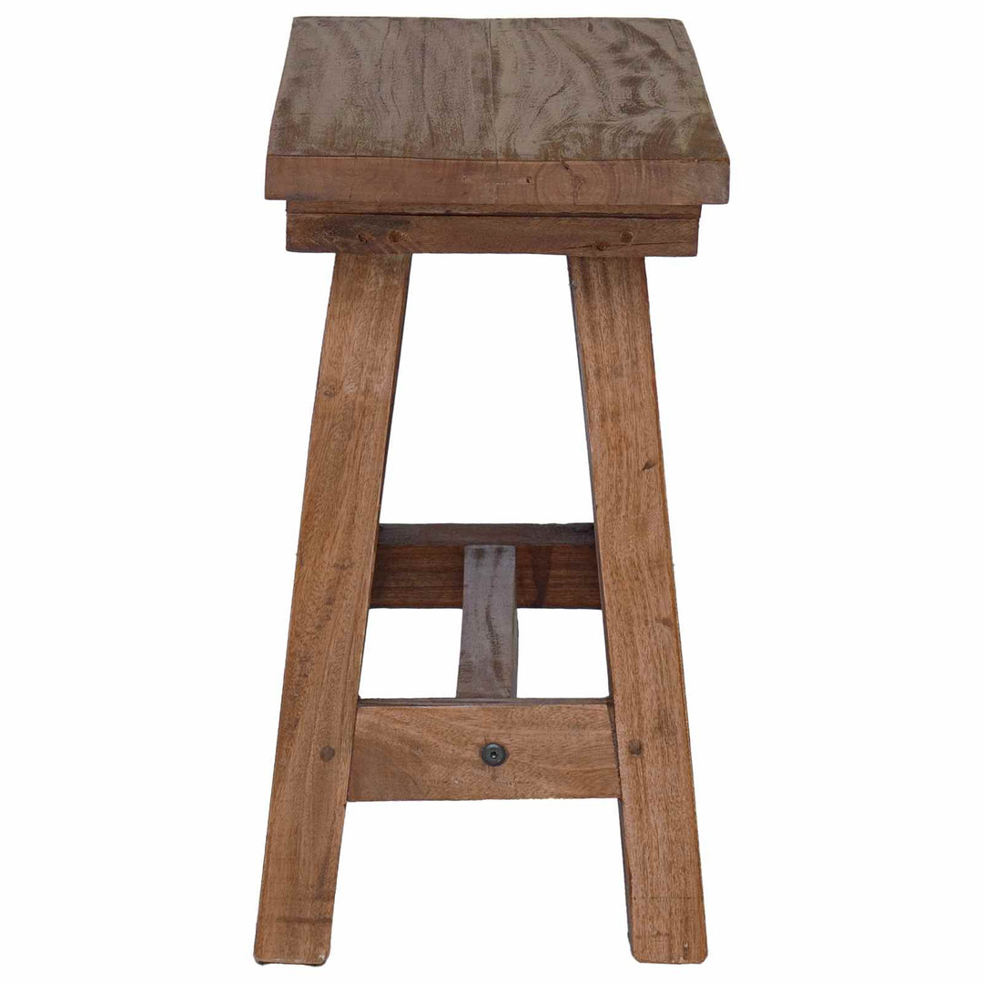 bænk Naturfarvet 50,5 x 25 x 47,5 cm Massivt mahognitræ