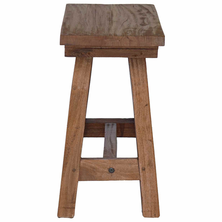bænk Naturfarvet 50,5 x 25 x 47,5 cm Massivt mahognitræ