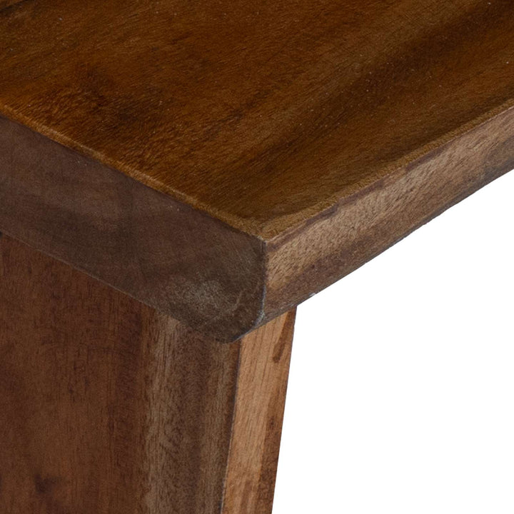 Taburet Naturfarvet 29 x 20 x 17 cm Mahogni Træ