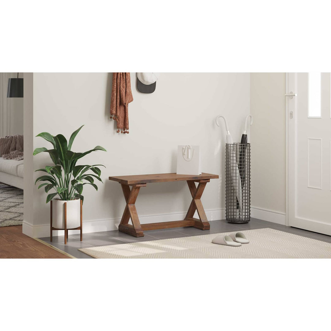 bænk Naturfarvet 85 x 35 x 46 cm Massivt genbrugstræ
