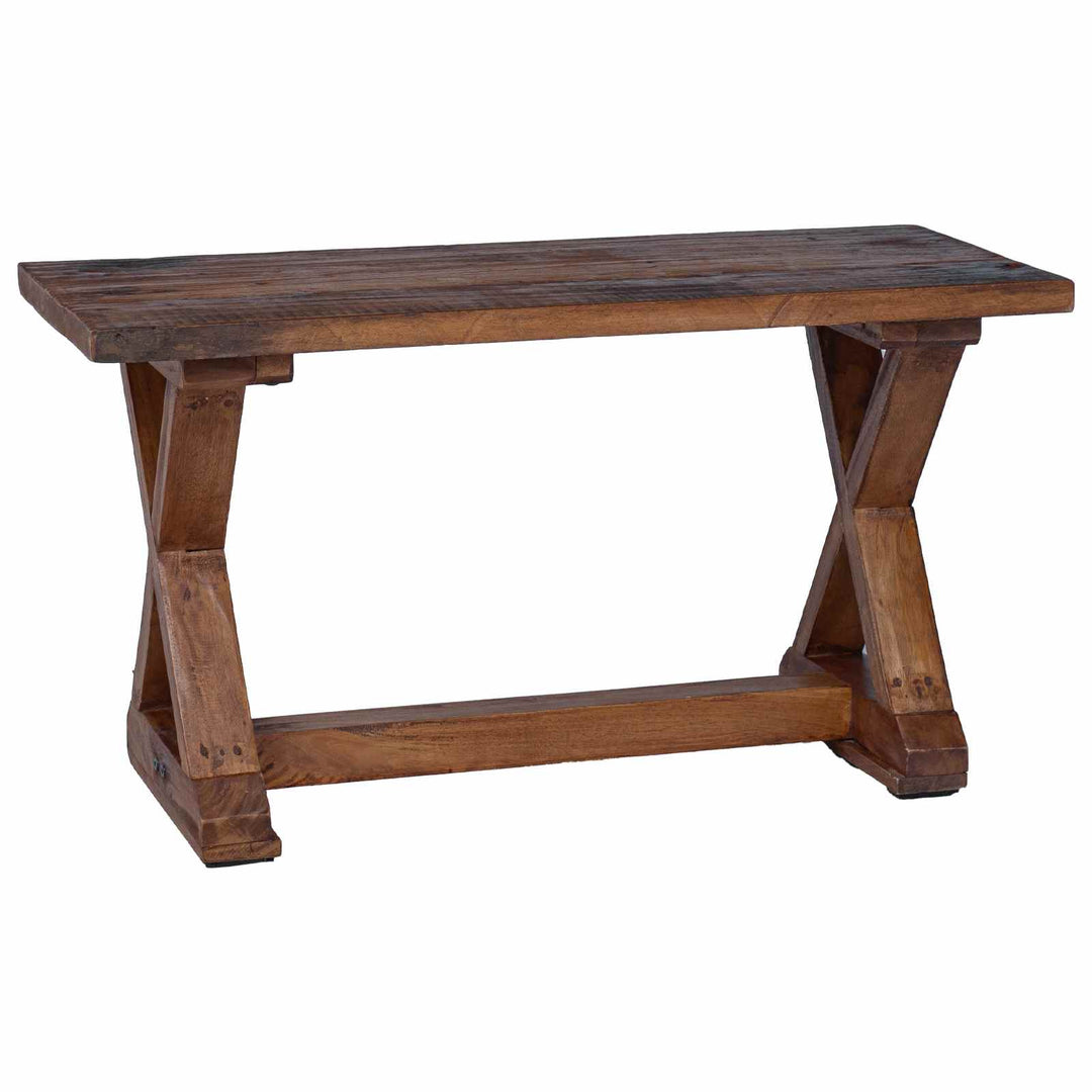 bænk Naturfarvet 85 x 35 x 46 cm Massivt genbrugstræ