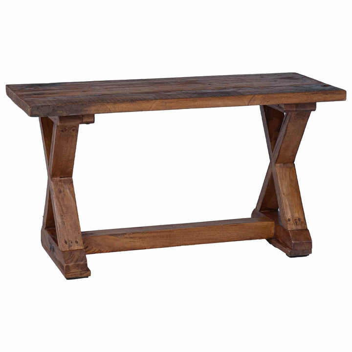bænk Naturfarvet 85 x 35 x 46 cm Massivt genbrugstræ