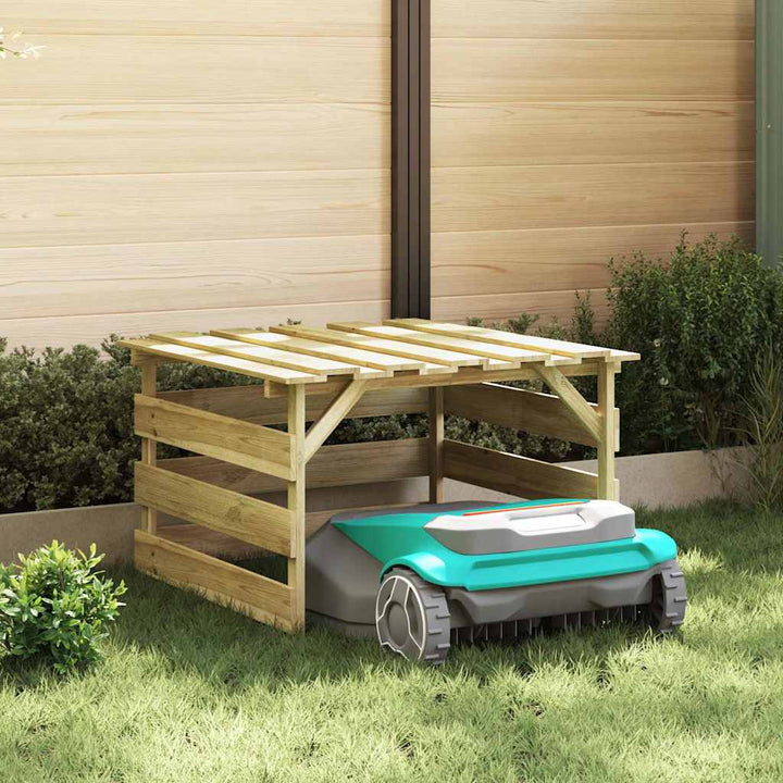 Græsklipper Garage Brun 84 x 80 x 56 cm Impregneret fyrretræ