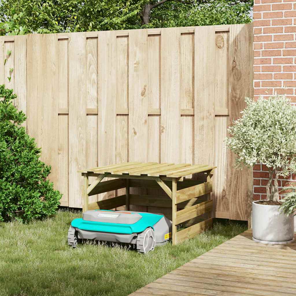 Græsklipper Garage Brun 84 x 80 x 56 cm Impregneret fyrretræ