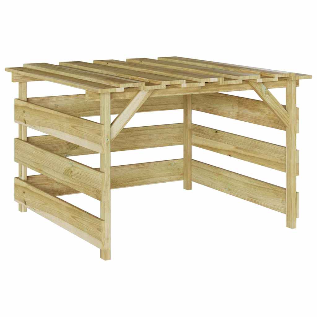 Græsklipper Garage Brun 84 x 80 x 56 cm Impregneret fyrretræ