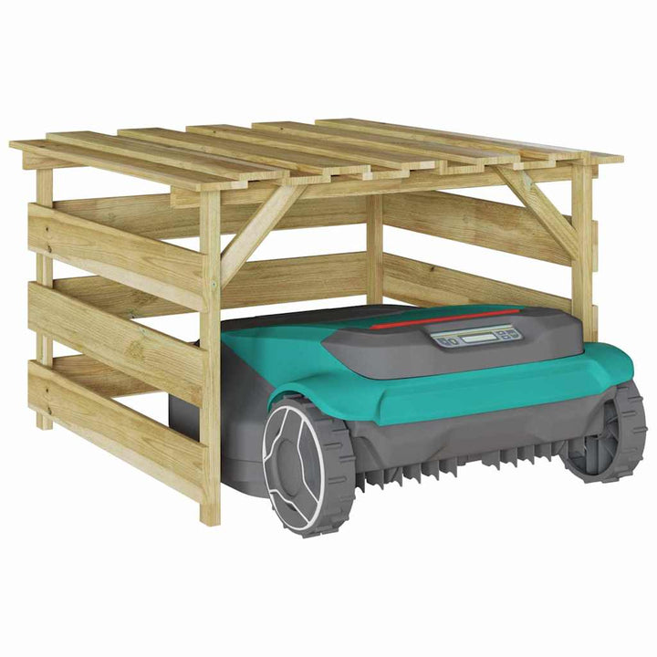 Græsklipper Garage Brun 84 x 80 x 56 cm Impregneret fyrretræ