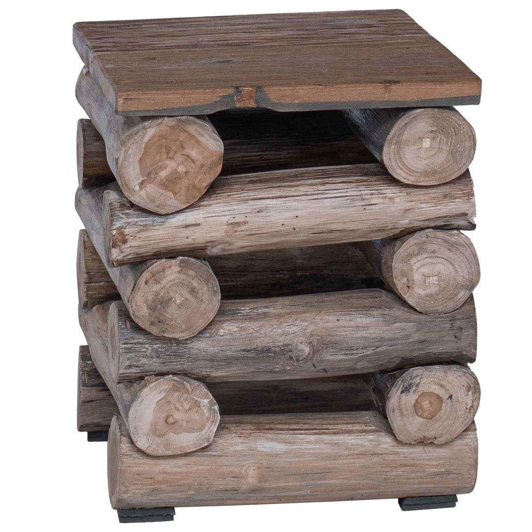 Taburet Naturfarvet 30 x 30 x 38 cm Massiv Teaktræ