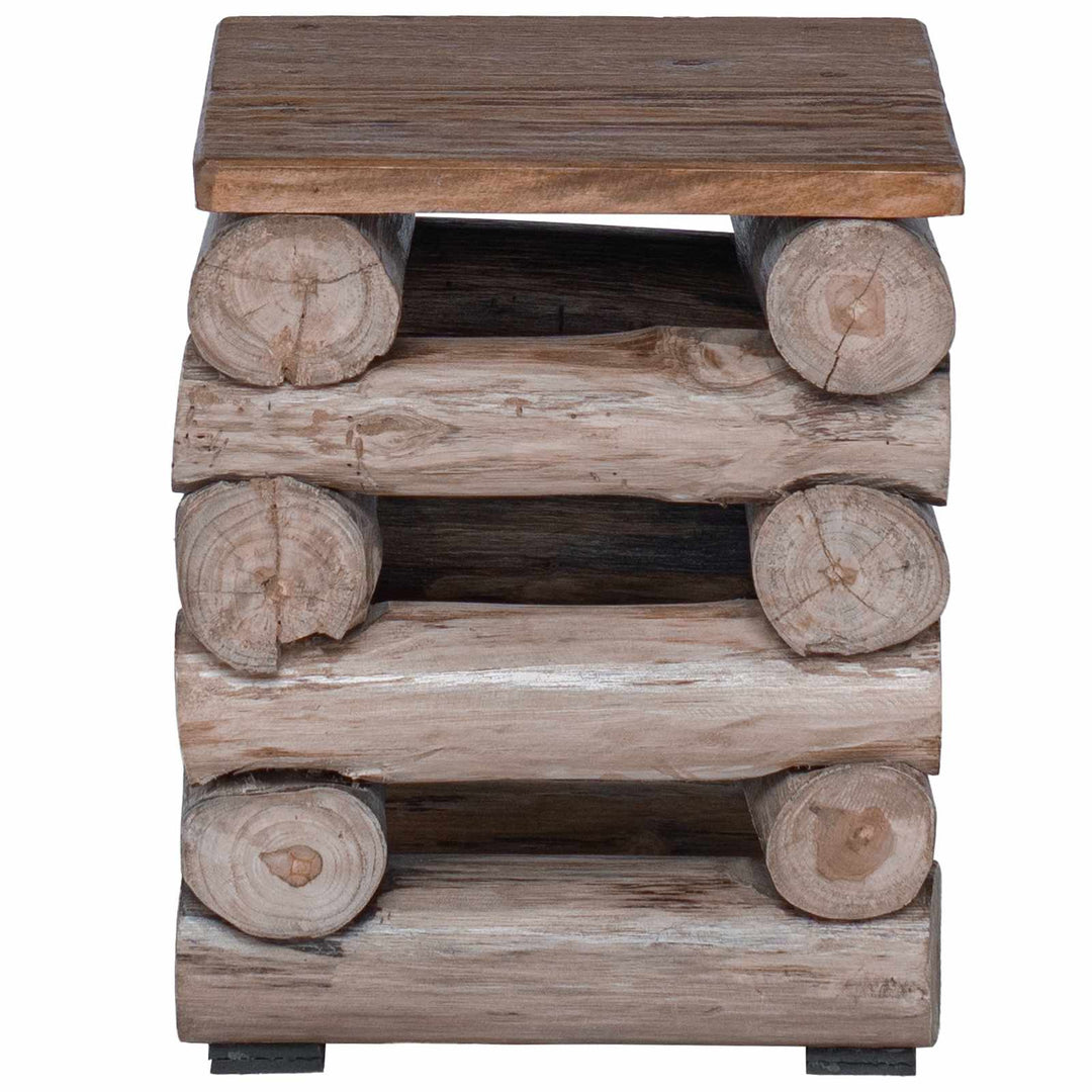 Taburet Naturfarvet 30 x 30 x 38 cm Massiv Teaktræ