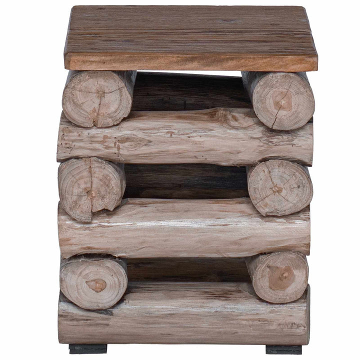 Taburet Naturfarvet 30 x 30 x 38 cm Massiv Teaktræ