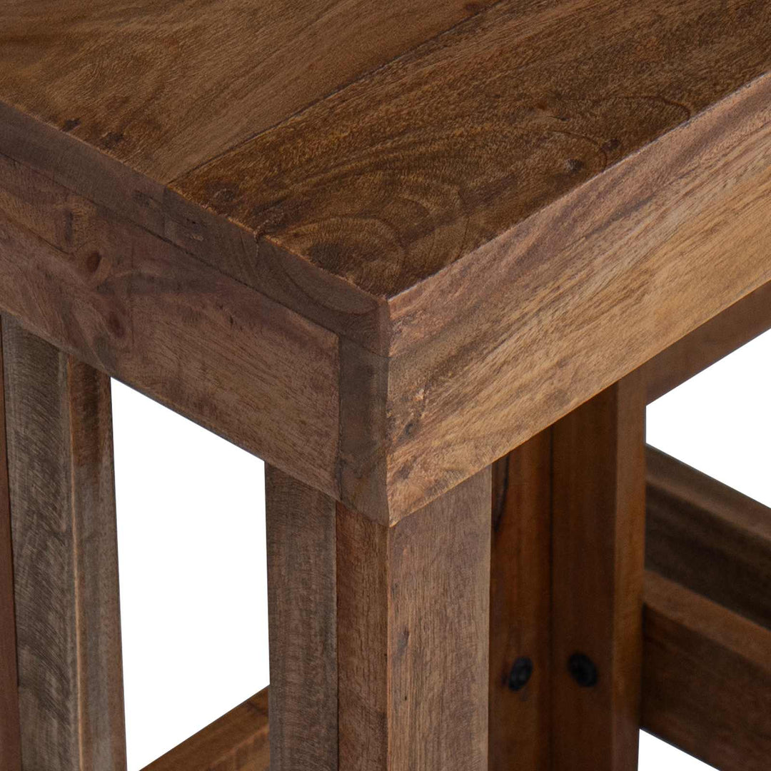 Planteholder 2 stk. Brun 70 x 11 x 27 cm Mahogni Træ