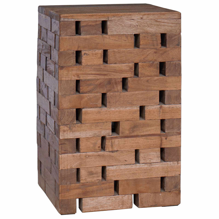 Taburet Naturfarvet 29 x 29 x 48 cm Massivt genbrugstræ