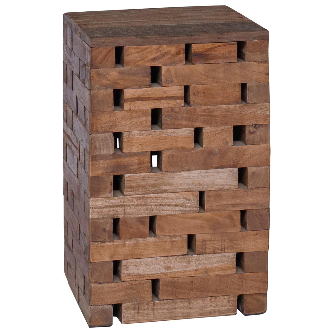 Taburet Naturfarvet 29 x 29 x 48 cm Massivt genbrugstræ
