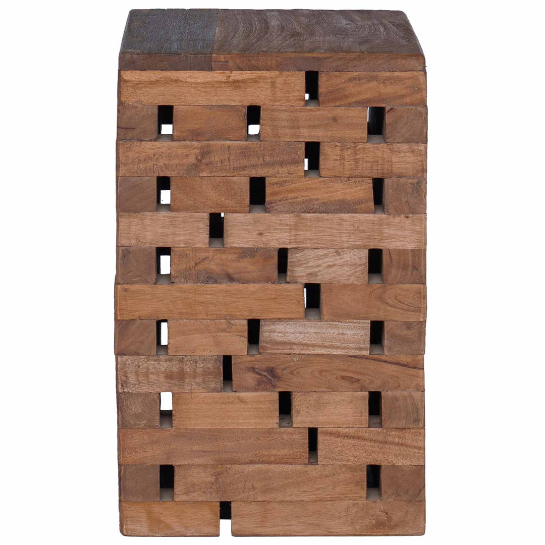 Taburet Naturfarvet 29 x 29 x 48 cm Massivt genbrugstræ