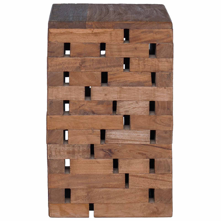 Taburet Naturfarvet 29 x 29 x 48 cm Massivt genbrugstræ