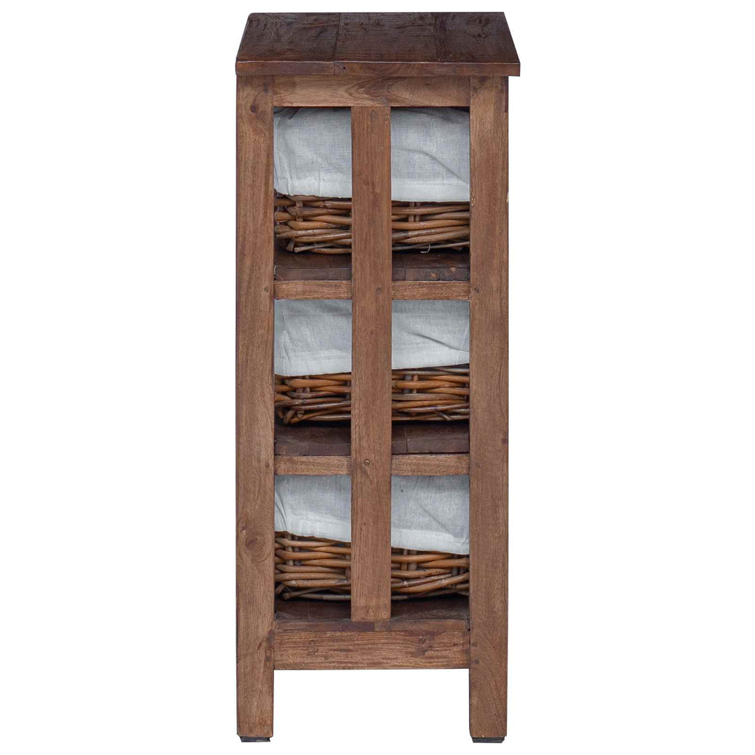 Sidebord Brun 38 x 28 x 72 cm Massivt mahognitræ