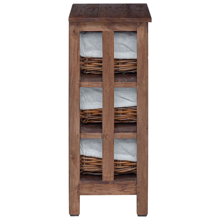 Sidebord Brun 38 x 28 x 72 cm Massivt mahognitræ