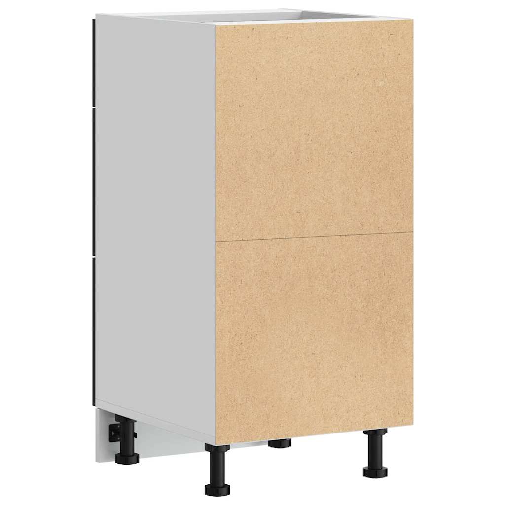 Køkken base kabinet Sort eg 40 x 46 x 81,5 cm Konstrueret træ