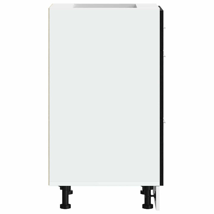 Køkken base kabinet Sort eg 40 x 46 x 81,5 cm Konstrueret træ