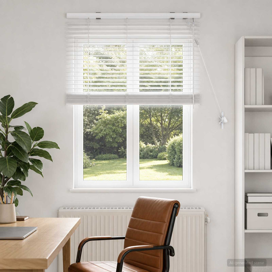 Persienner Hvid 80 x 130 cm 35 mm Massivt Paulownia Træ